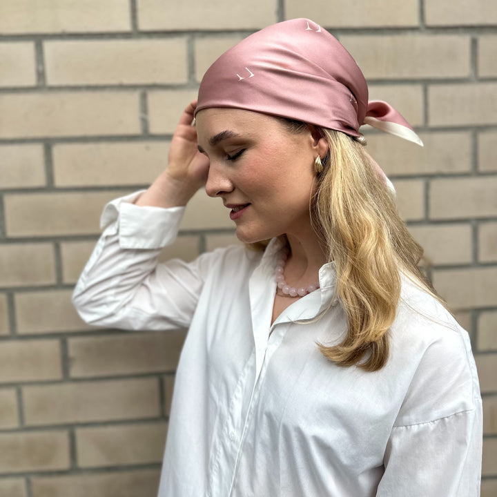 Silkeskjerf Paris Dusty Pink