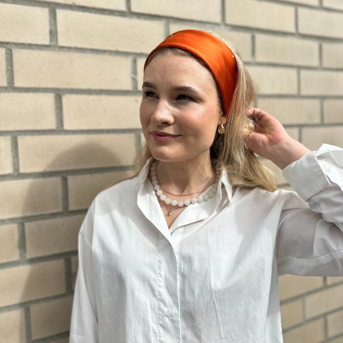 Silkeskjerf Paris Orange