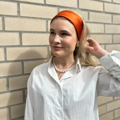 Silkeskjerf Paris Orange