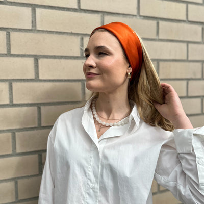Silkeskjerf Paris Orange