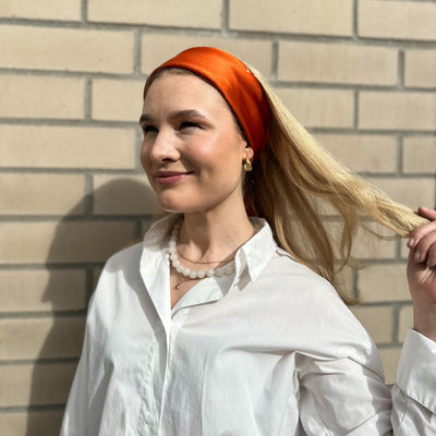 Silkeskjerf Paris Orange