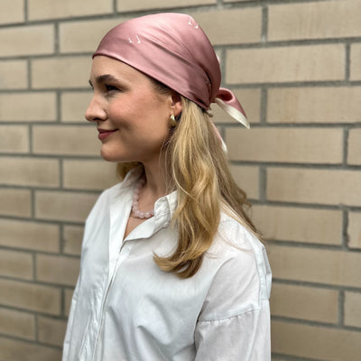 Silkeskjerf Paris Dusty Pink