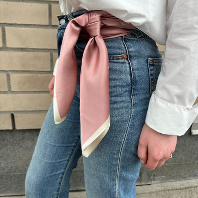 Silkeskjerf Paris Dusty Pink