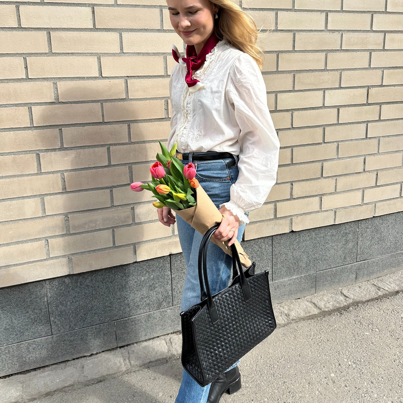 Veske Skinn Olivia Black