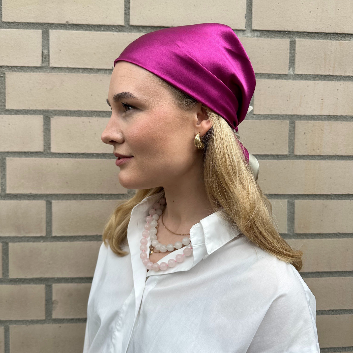 Silkeskjerf Paris Pink