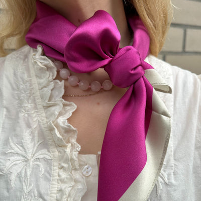 Silkeskjerf Paris Pink