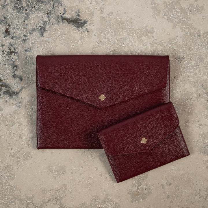 Veske Skinn Luca Burgundy