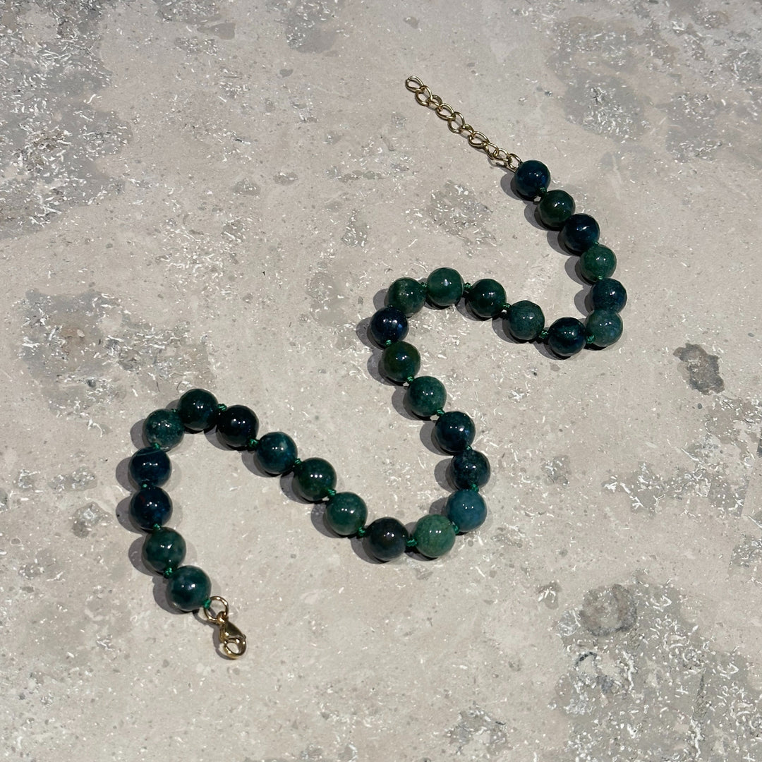 Halskjede Zoe Aquatic Agate