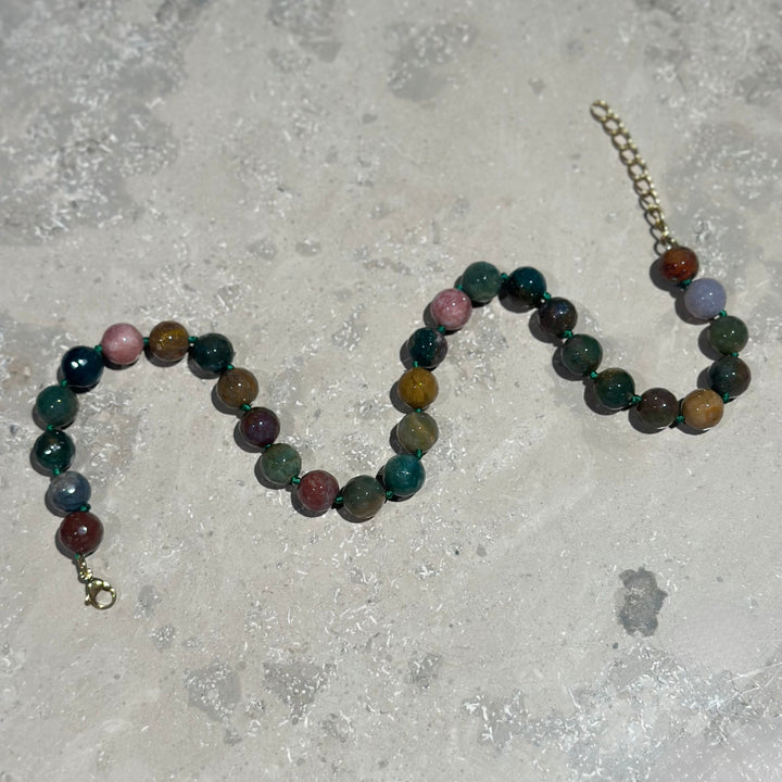 Halskjede Zoe India Agate