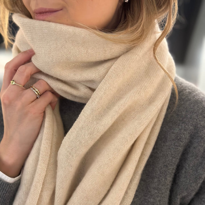 Kashmirskjerf Lyon Cream