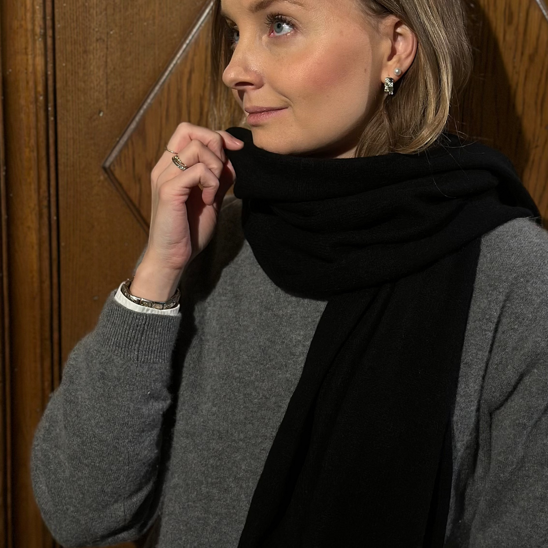 Kashmirskjerf Lyon Black