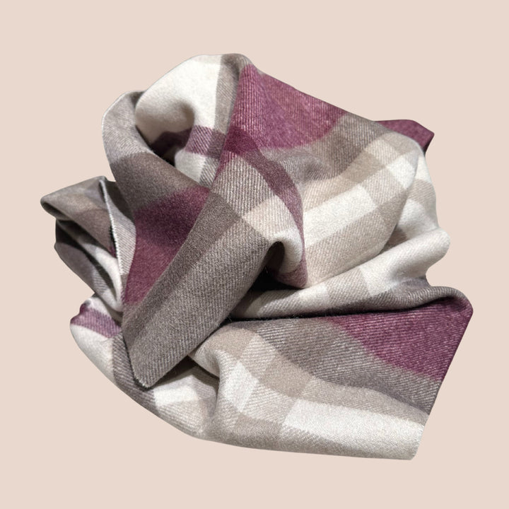 Kashmirskjerf Torino Burgundy