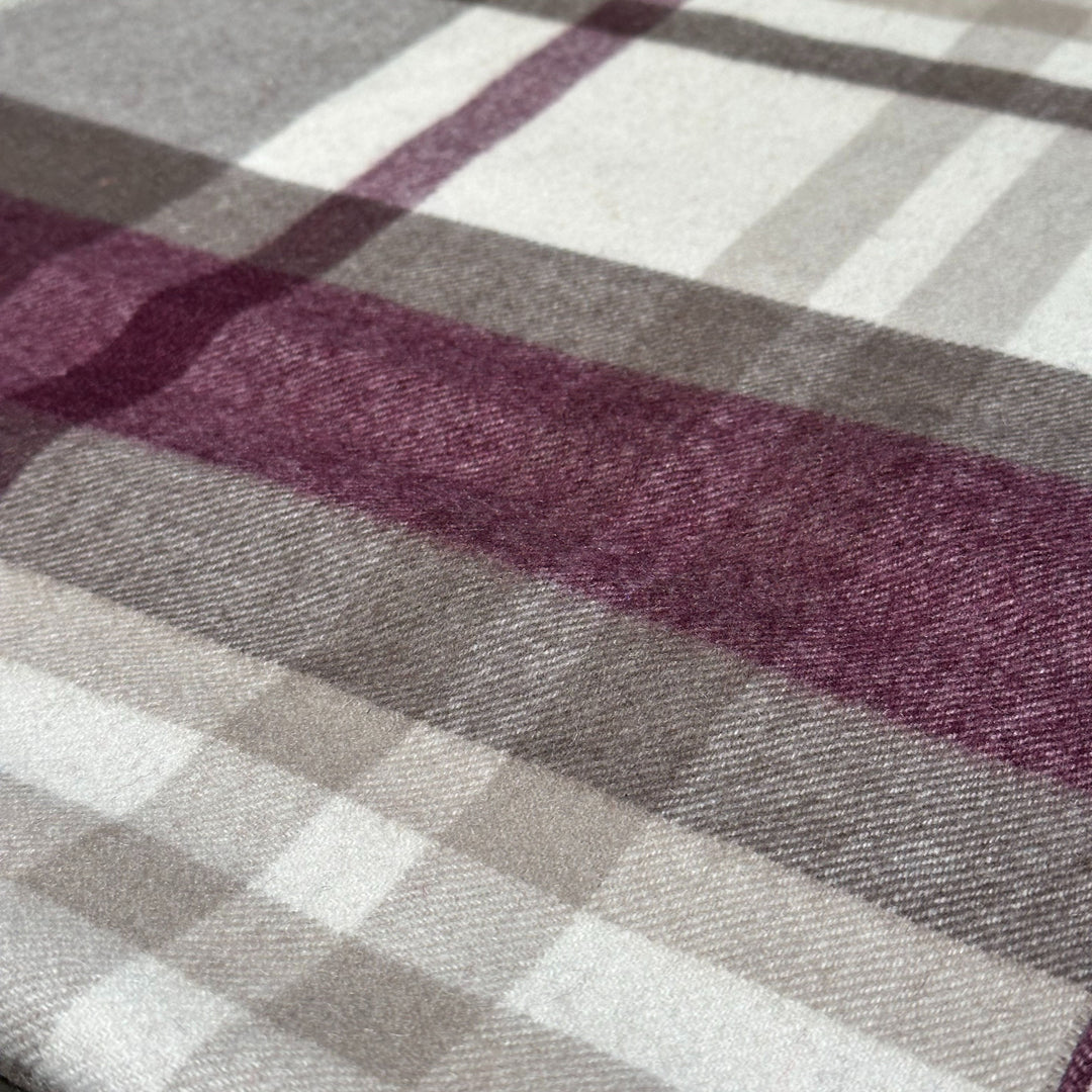 Kashmirskjerf Torino Burgundy