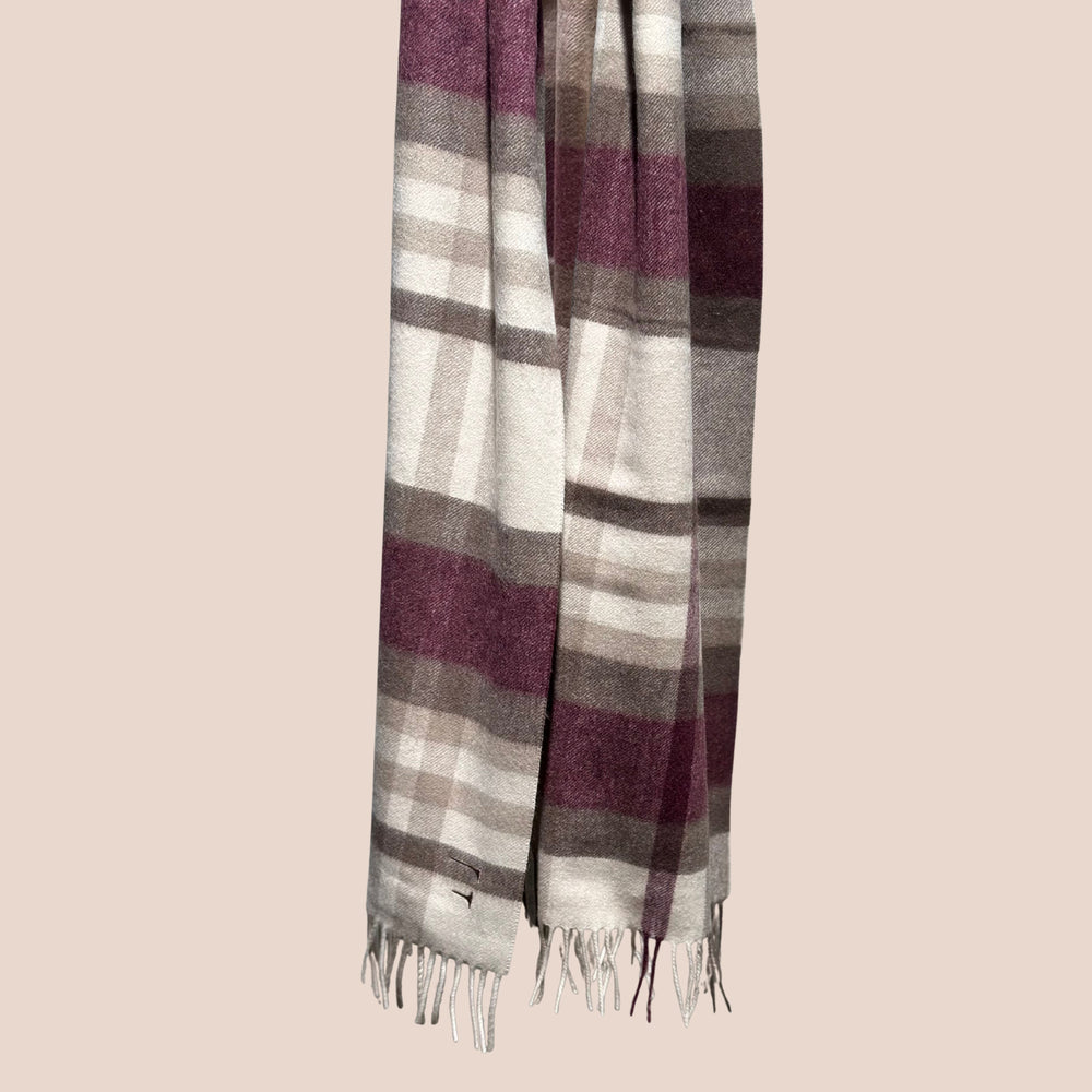 Kashmirskjerf Torino Burgundy