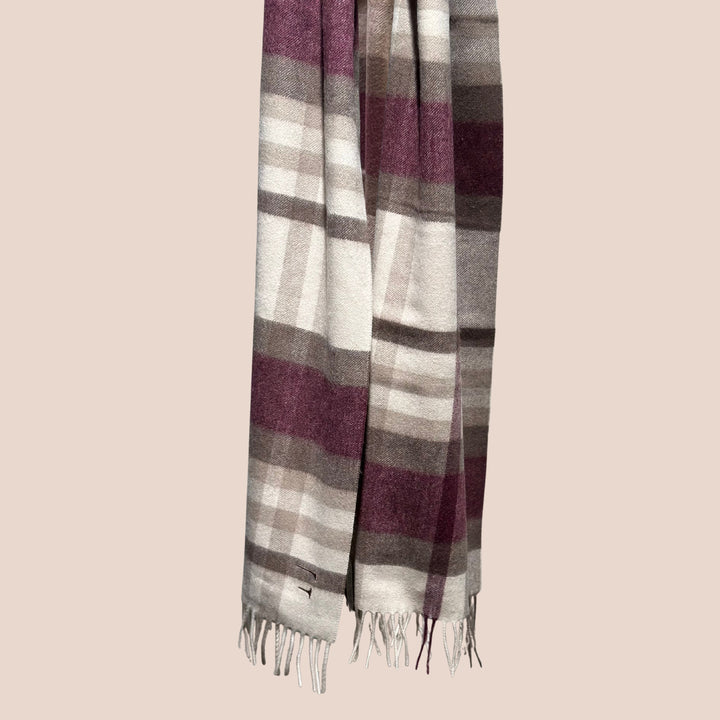 Kashmirskjerf Torino Burgundy