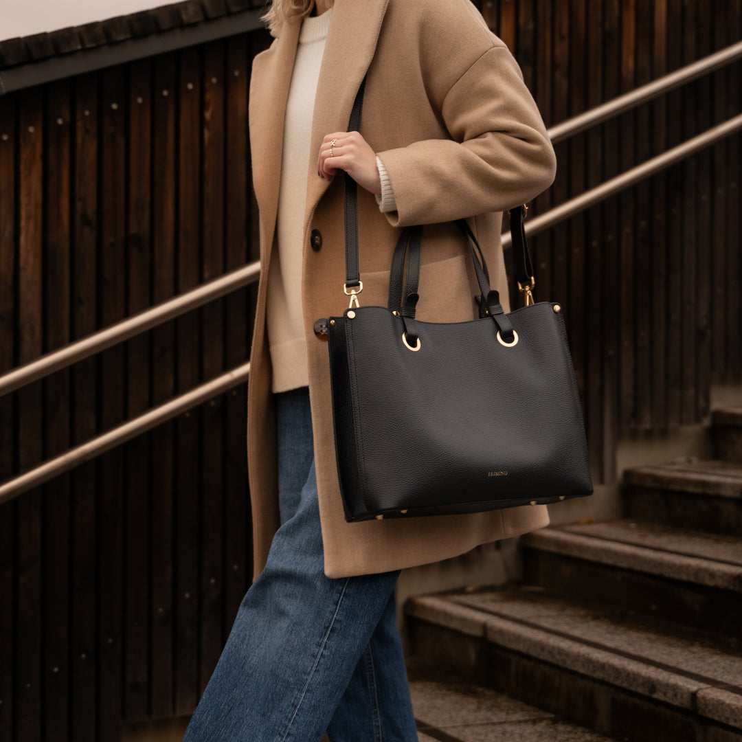 Veske Skinn Bianca Work Black