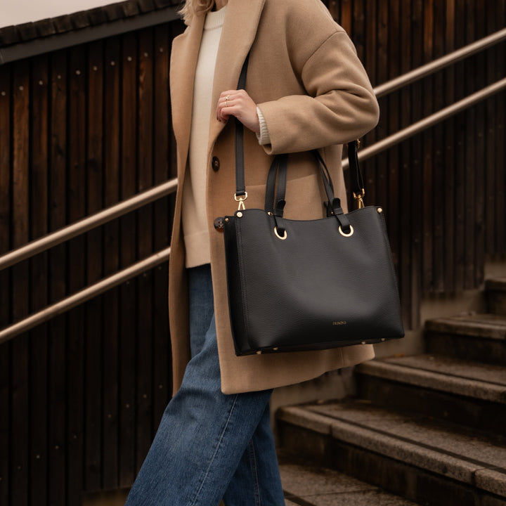 Veske Skinn Bianca Work Black