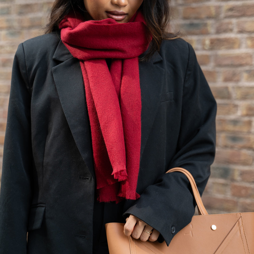 Ullskjerf Cortina Red