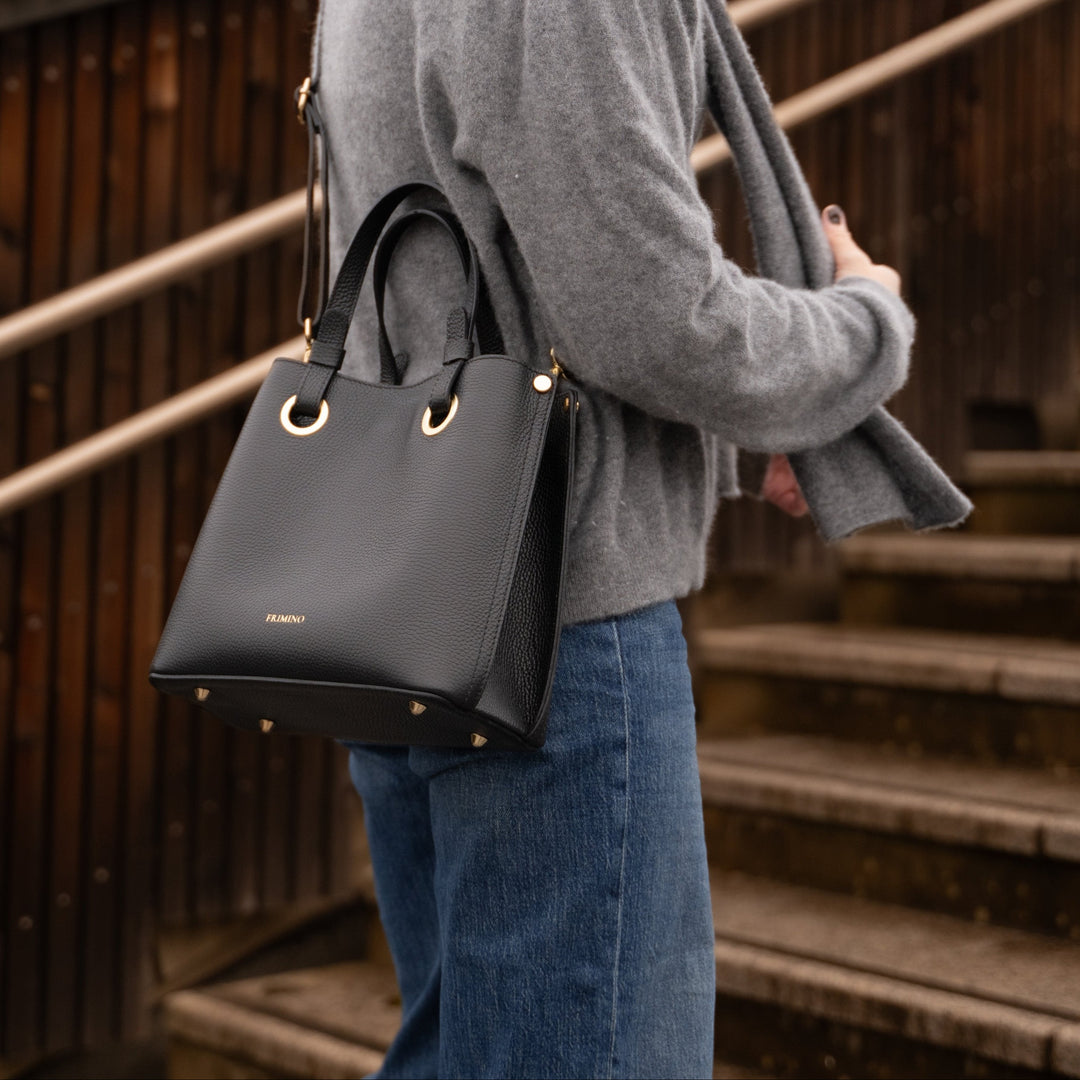 Veske Skinn Bianca Black