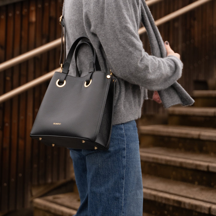 Veske Skinn Bianca Black