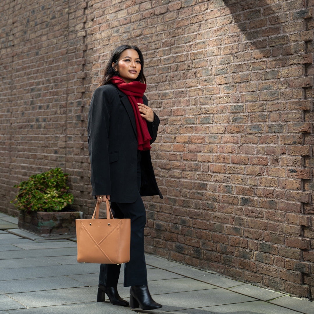 Veske Skinn Aurora Camel