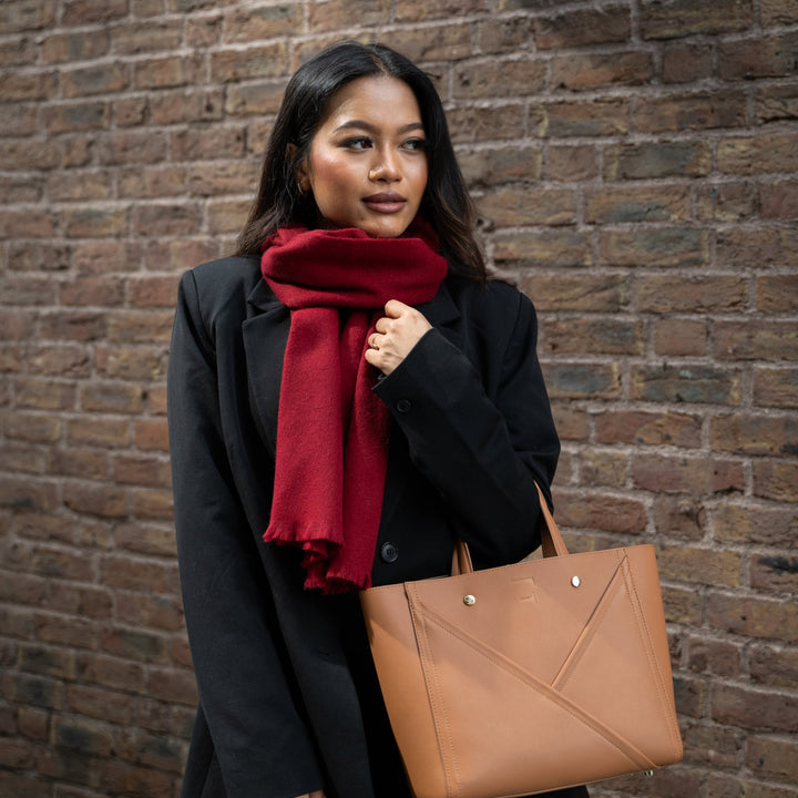 Veske Skinn Aurora Camel