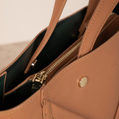 Veske Skinn Aurora Camel