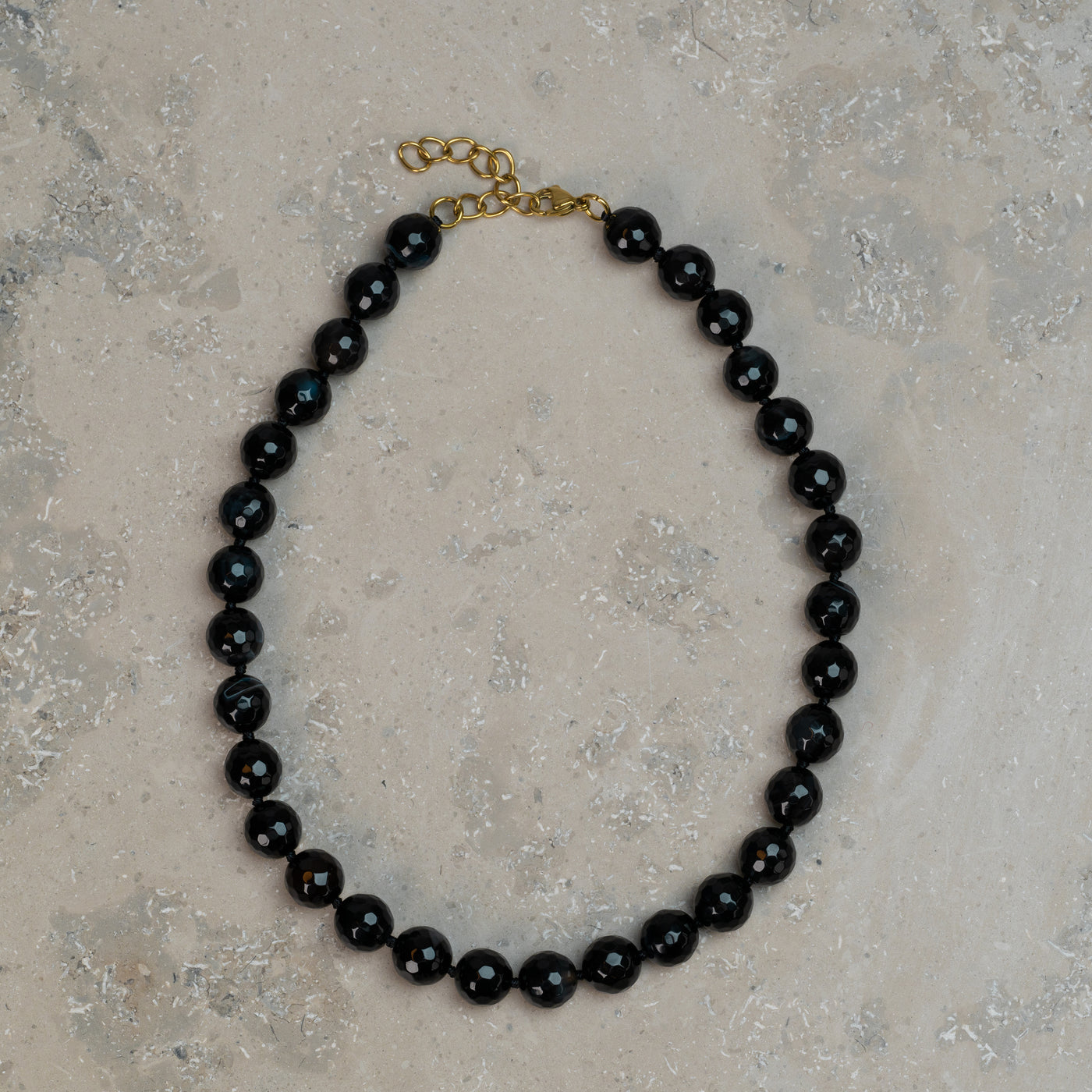 Halskjede Zoe Black Agate