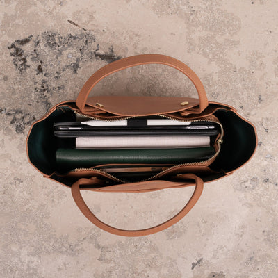 Veske Skinn Aurora Camel