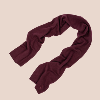 Kashmirskjerf Lyon Burgundy