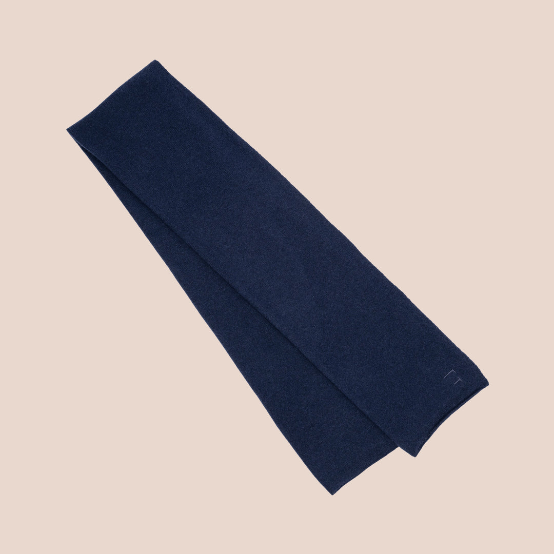 Kashmirskjerf Lyon Navy Blue