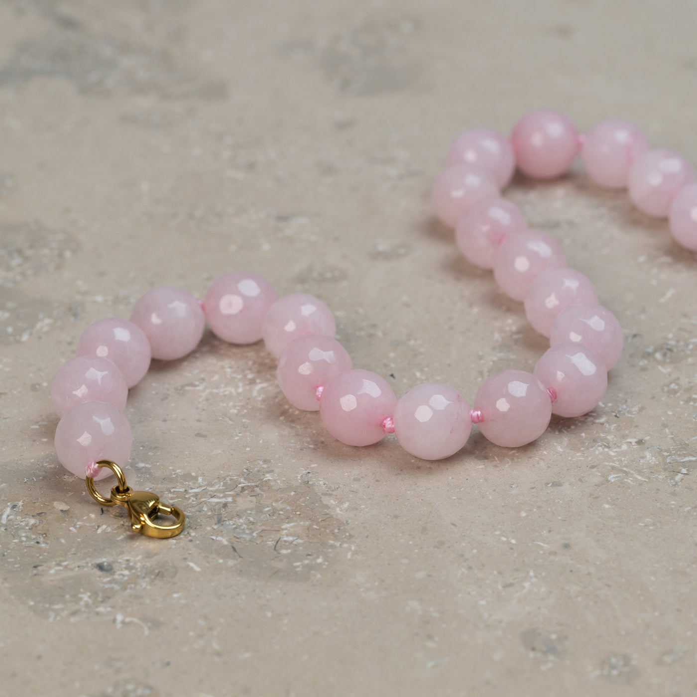 Halskjede Zoe Rose Quartz