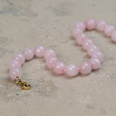 Halskjede Zoe Rose Quartz