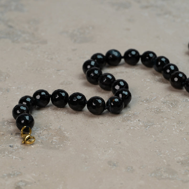 Halskjede Zoe Black Agate