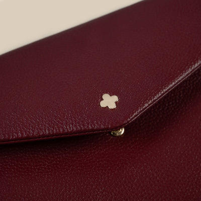 Veske Skinn Luca Burgundy