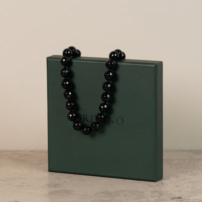 Halskjede Zoe Black Agate