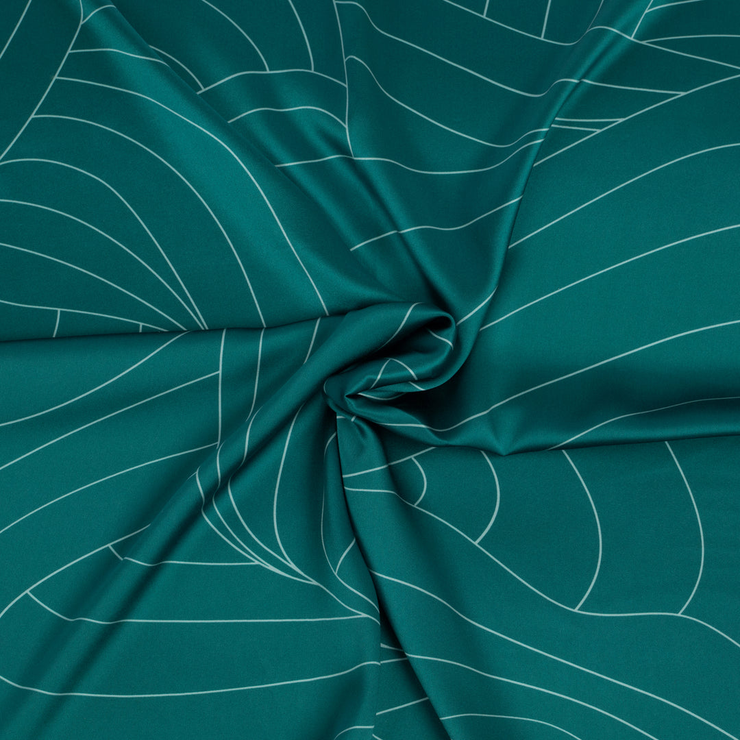 Silkeskjerf Palma Sea Green