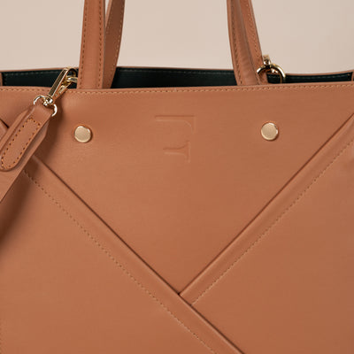 Veske Skinn Aurora Camel