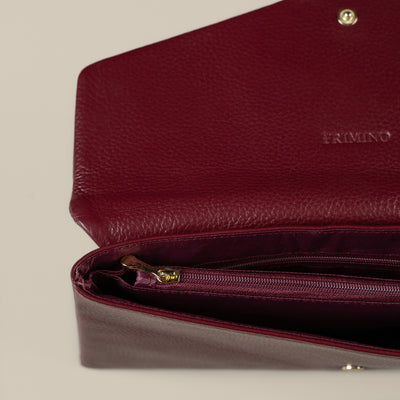 Veske Skinn Luca Burgundy
