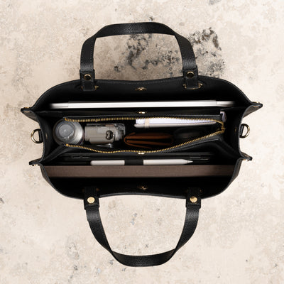 Veske Skinn Bianca Work Black