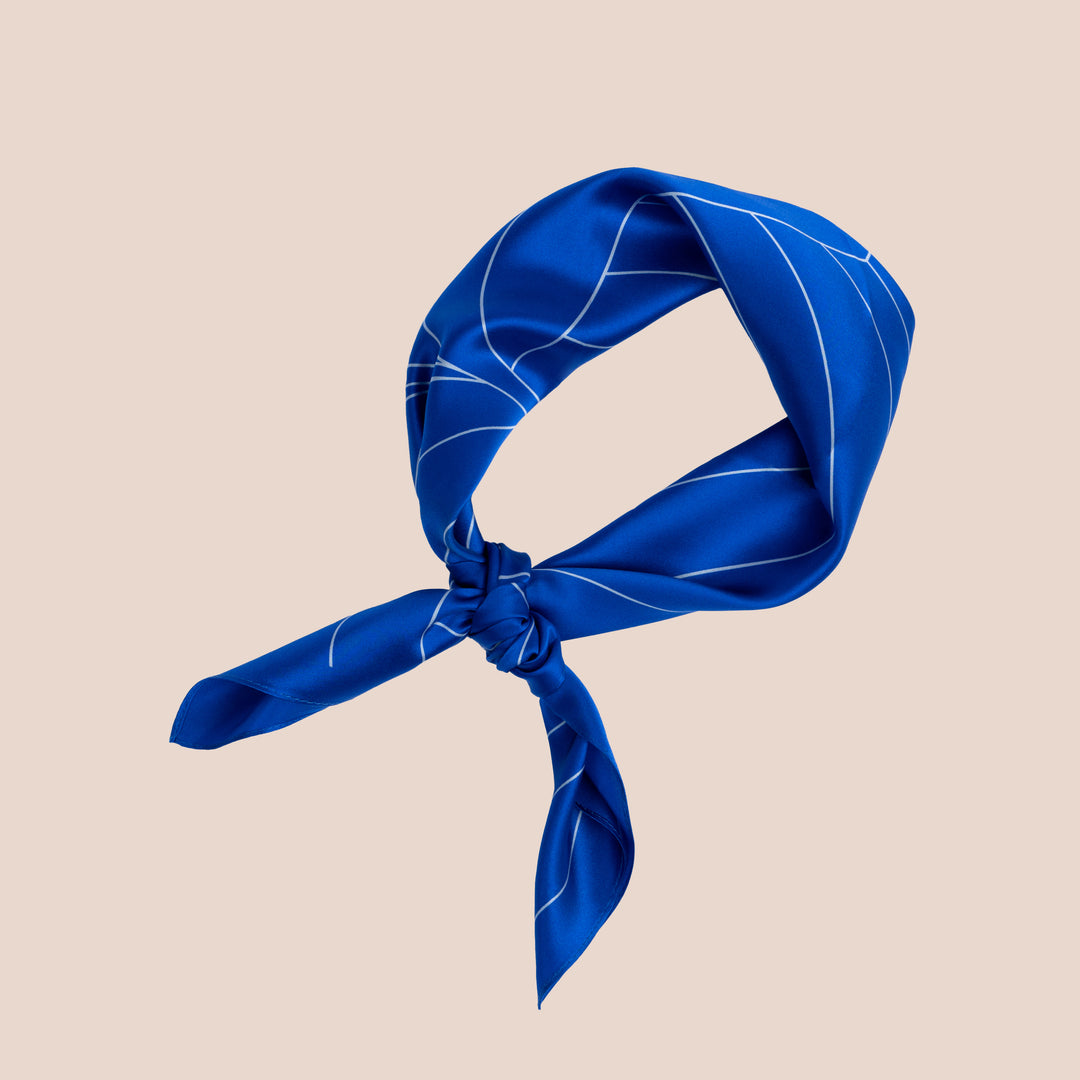 Silkeskjerf Palma Royal Blue