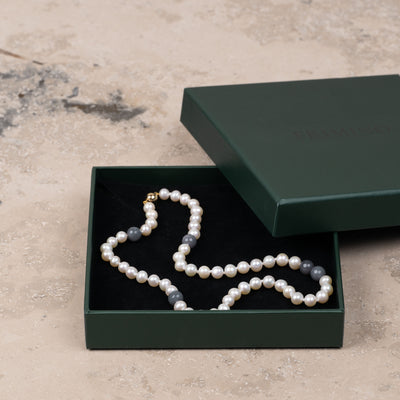 Halskjede Milena Pearl & Grey