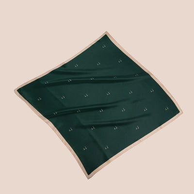 Silkeskjerf Paris Green