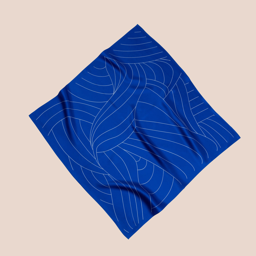Silkeskjerf Palma Royal Blue