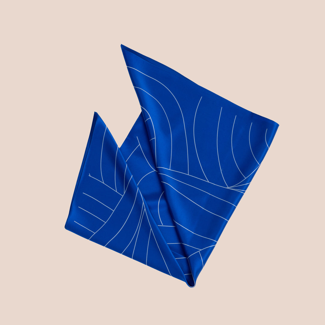 Silkeskjerf Palma Royal Blue