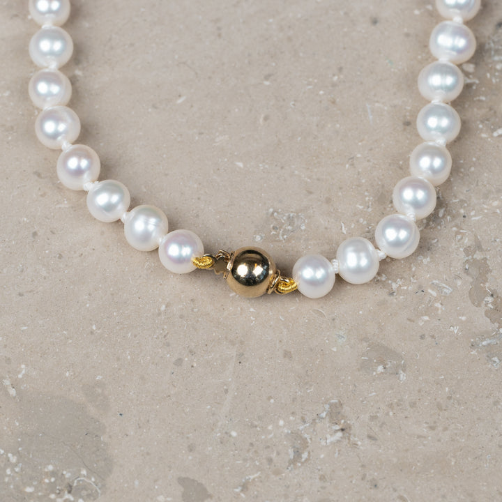Halskjede Milena Pearl &amp; Blue