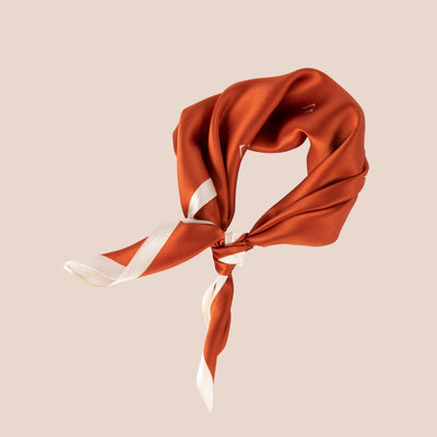 Silkeskjerf Paris Orange