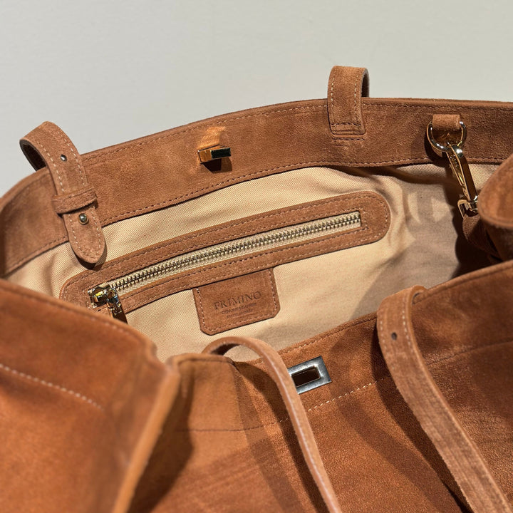 Veske Skinn Sienna Tote Cognac