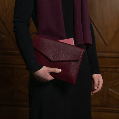 Veske Skinn Luca Burgundy