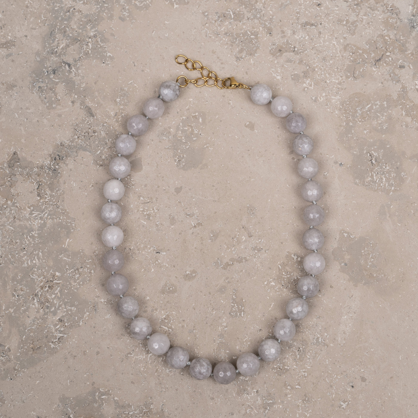 Halskjede Zoe Grey Agate